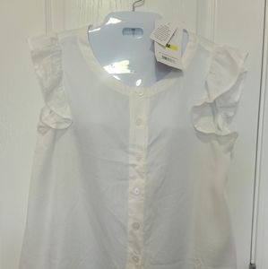Women's White Blouse Size M